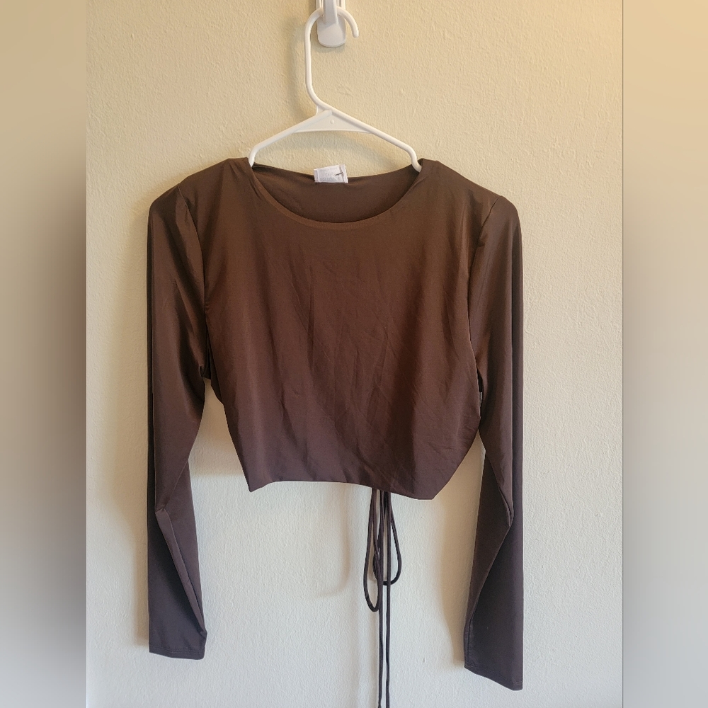 Cute brown crop top